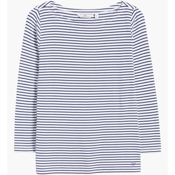 Vineyard Vines Classic Boat Neck Nautical Top - Picture 5 of 10